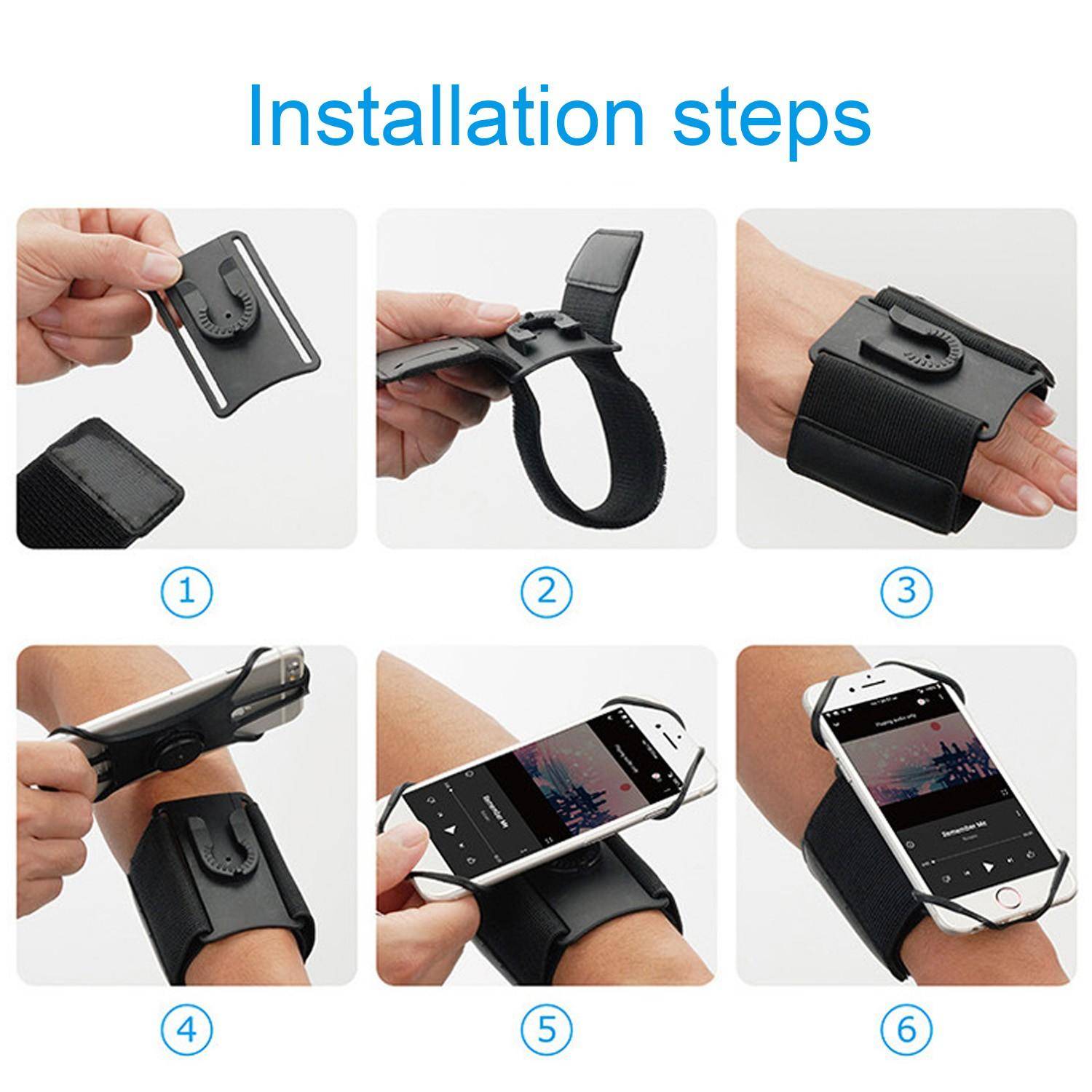 360 Degree Adjustable Detachable Cell Phone Holder Armband Sports Running Mobile Phone Arm Band for 4-6.5 inch Smartphones 360 Degree Adjustable Detachable Cell Phone Holder Armband Sports Running Mobile Phone Arm Band for 4-6.5 inch Smartphones