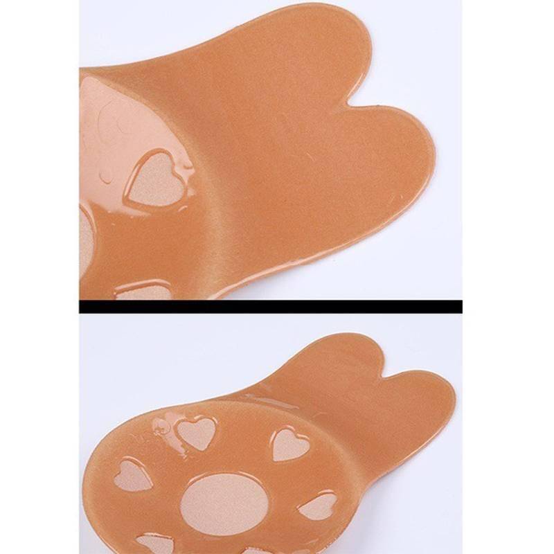 2 Pairs Silicon Invisible Adhesive Push Up Bra Beauty & Health Strapless Bra 